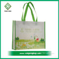 Wolesale colored recycled laminated printed pp woven polypropylene bag